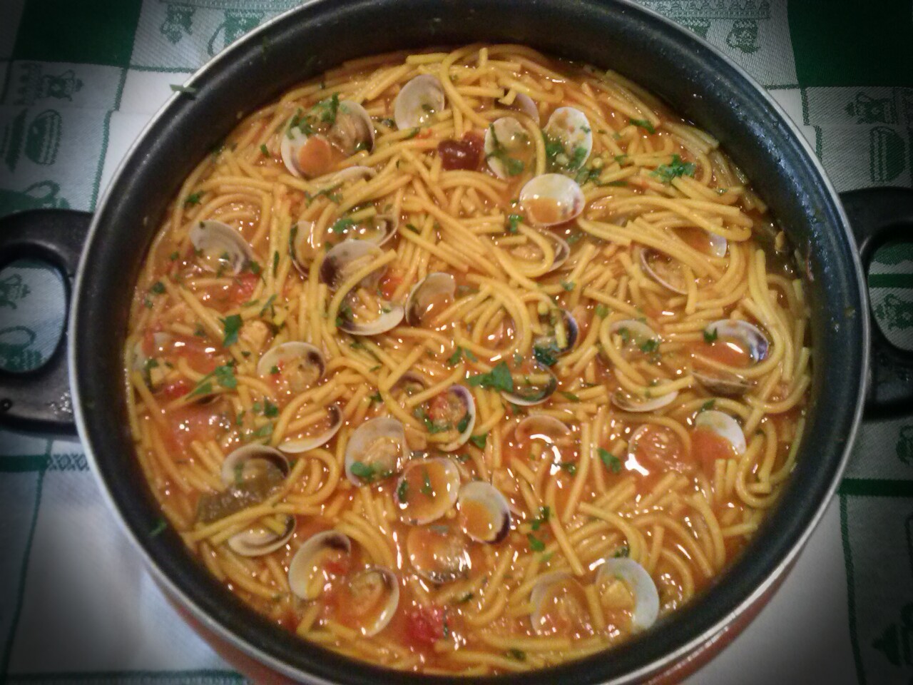 Espaguetis Con Chirlas