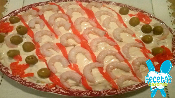 Ensaladilla con gambas