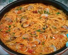 espaguetis-con-chirlas-receta