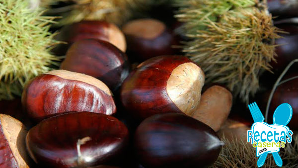 Castañas asadas al microondas